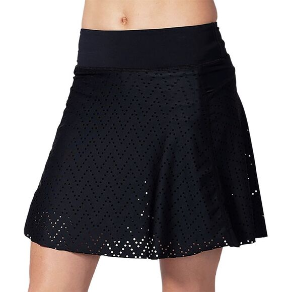 Terry 613104A3000 Women's Sz M Black Eyelet Pattern Rebel Cycling Skort - Picture 12 of 12
